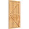 Ekena Millwork Framed Board-n-Batten Shutters w/Z-Bar, Rough Sawn Western Red Cedar, 32 1/4W x 54H, PR RBF06Z32X054RWR - alternate 3